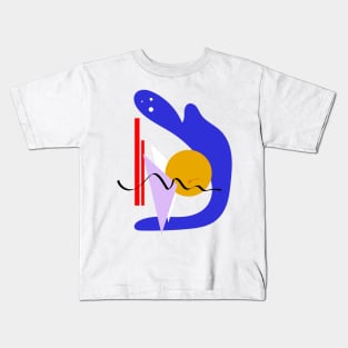 Abstract Composition III White Kids T-Shirt